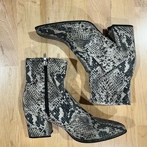 Marc Fisher Snakeskin Booties
